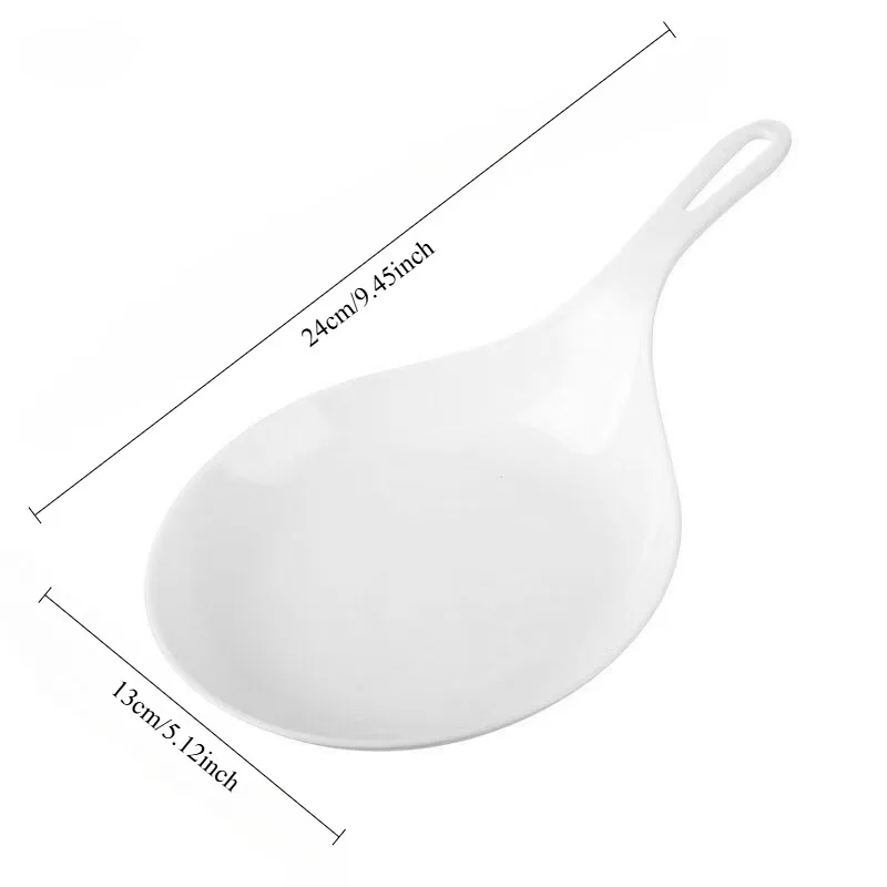 Korean Handheld Dish Spoon Tray Fries Fried Chicken Snack Plate Fruit Dessert Cake Platter 1pcs dish plate