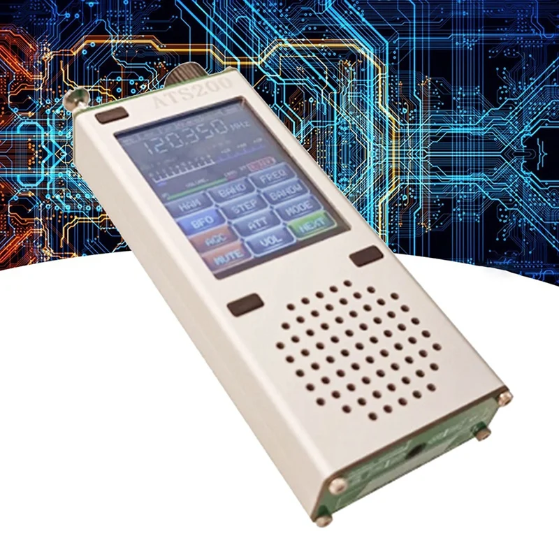 ATS200 풀 밴드 라디오 SI4732 + ESP32 + 블루투스 + 2.4 인치 터치 디스플레이 FM AM LSB 멀티 모드 라디오, 내구성 쉬운 설치, 사용하기 쉬운