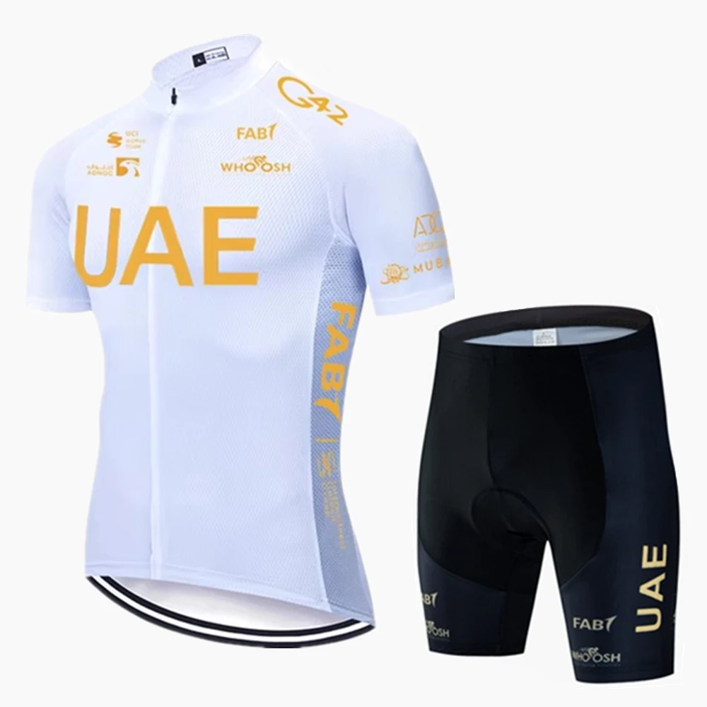 UAE Summer Cycling Jersey Set Man's Short Sleeve Cycling Clothing MTB Bike Uniform Maillot Ropa Ciclismo Summer Bicycle Wear 3