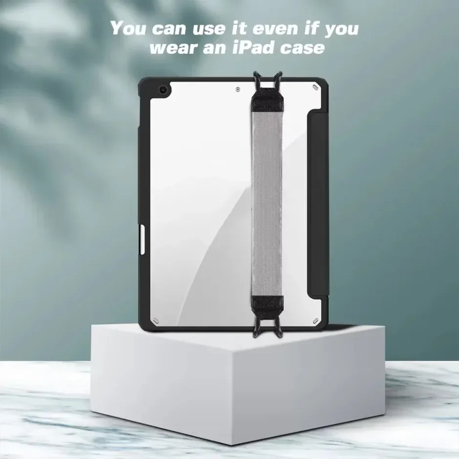 Tablet Stand Holder for iPad 9.7 10.5 inch Generic Hand Strap Leather Handle Grip Security For iPad/Xiaomi/Samsung