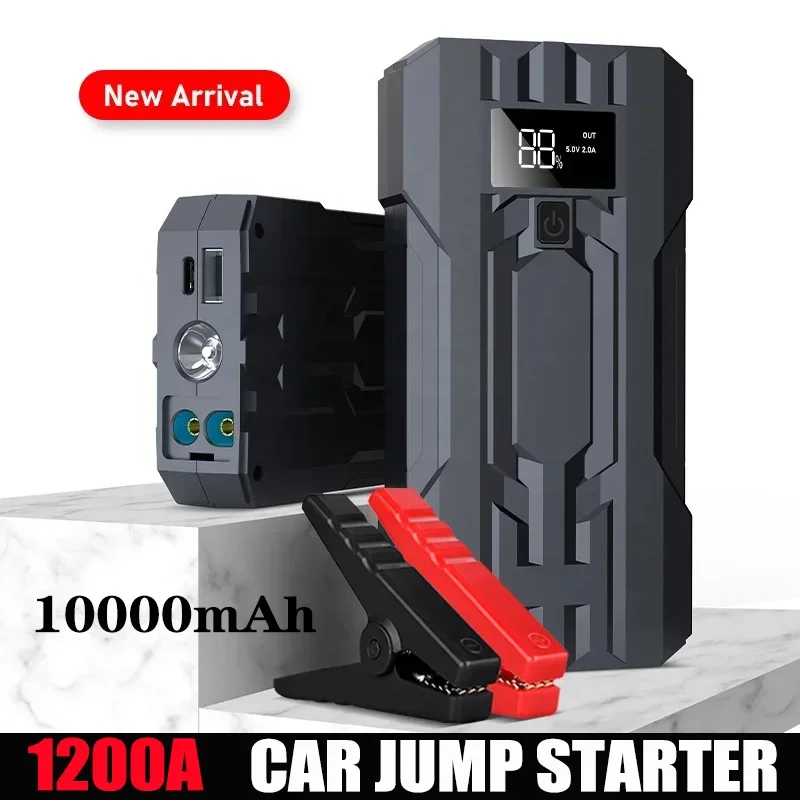 Auto Jump Starter 10000mah 12V Power Bank mit USB-Anschluss Led Licht  Notstromversorgung Autozubehör Drop Shipping