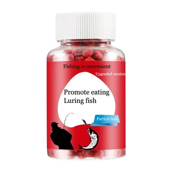 Universal concentrated bait, red fragrant fish food granules, aquatic feed, sea bass fishing bait, outdoor fishing accessories