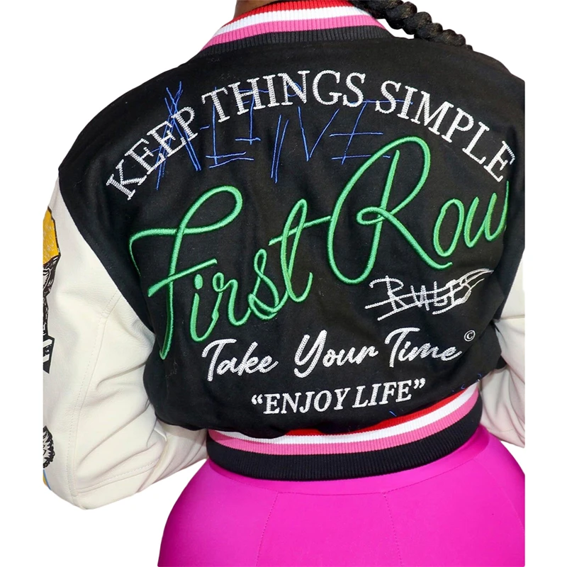 Рисунок 2 - Женская короткая куртка с буквенным принтом