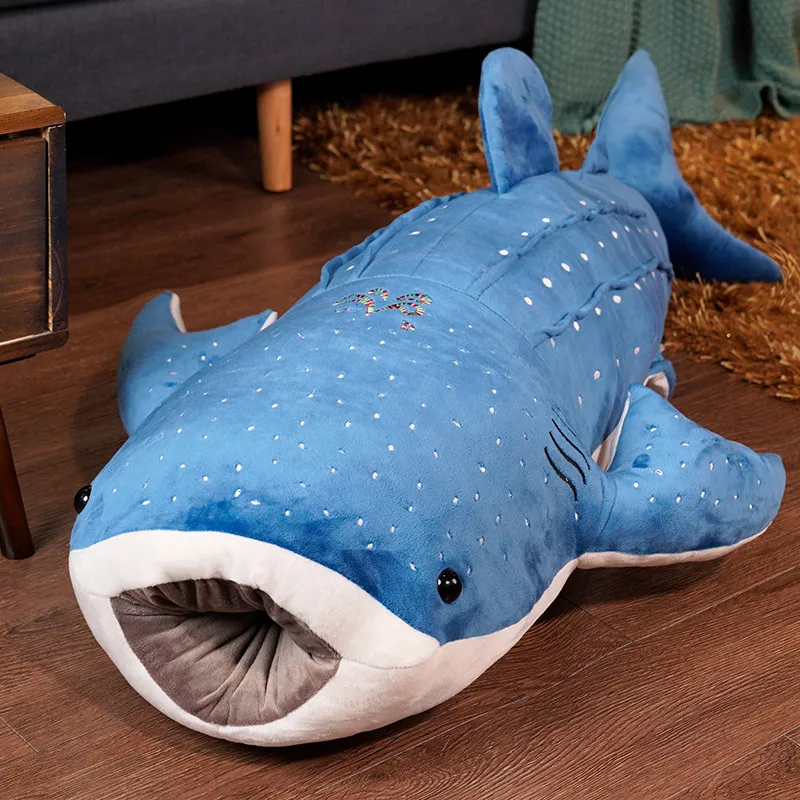 Blue whale stuffed plush toy for kids birthday gift