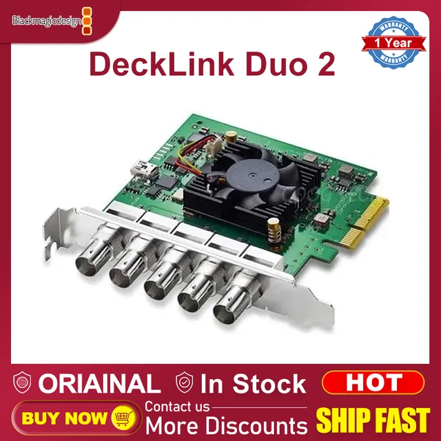 Black magic design bdm decklink duo 2 pcie erfassungs-und 