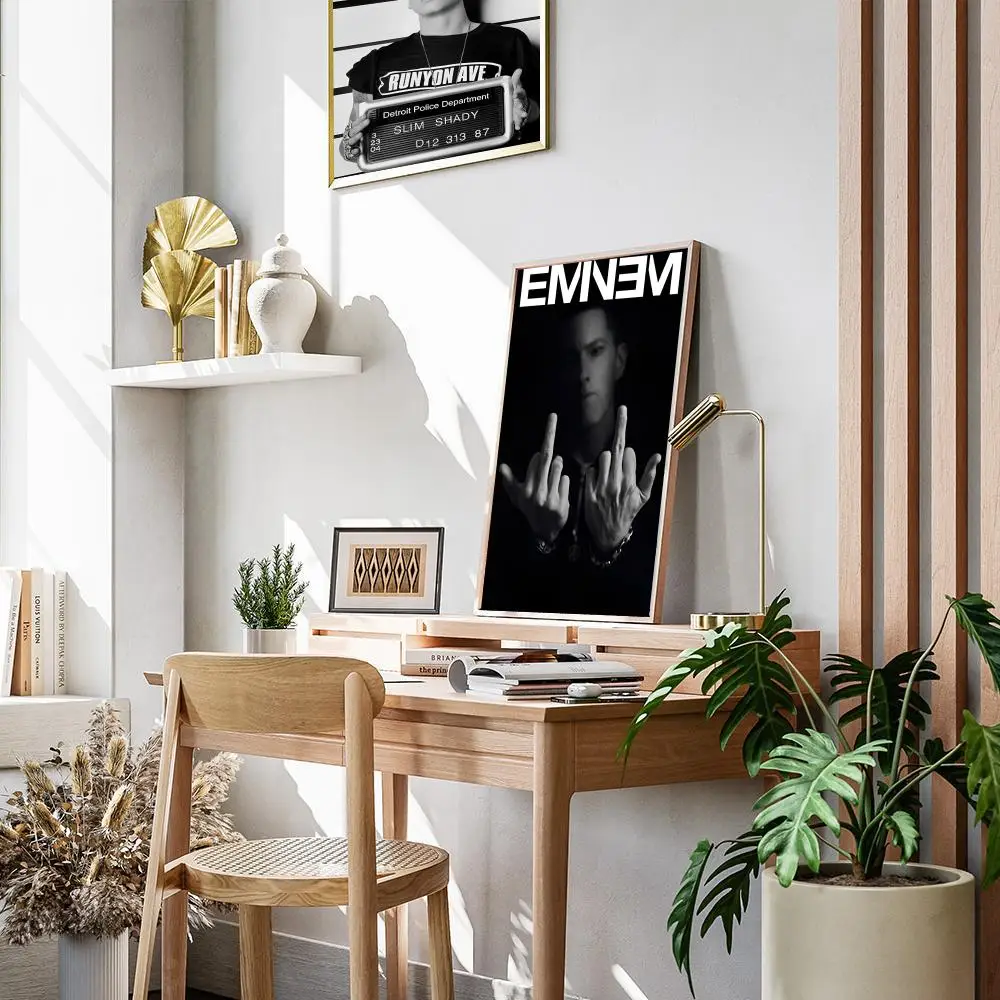 American Rapper Eminem Poster Paper Print 1pc Home Living Room Bedroom Entrance Bar Restaurant Cafe Art Painting poster prints