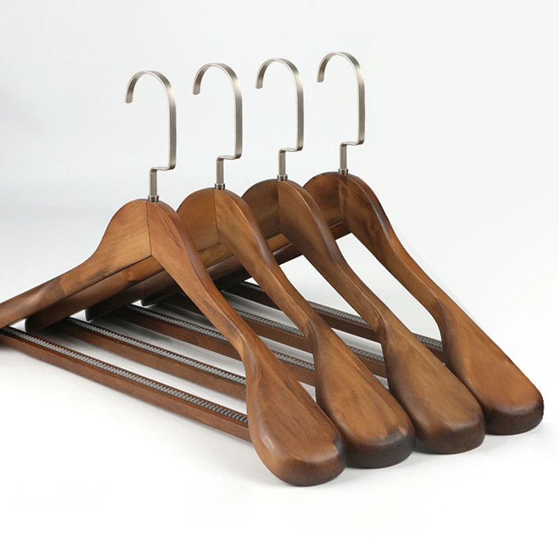 Wooden Hangers Wardrobe Wide Shoulders Hangers Wooden Closet