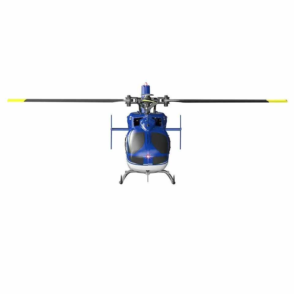 C187 RC Helicopter 4CH Single Blade EC-135 1/48 Scale 6-Axis Gyro Electric Flybarless 2.4G Remote Control Airplane Toys for Kids 4