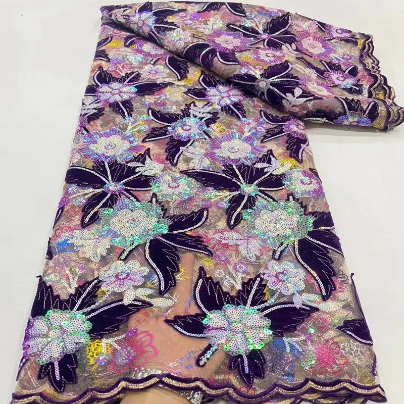 

Лазерная бархатная вышивка гипюровое кружево Высококачественная африканская Французская ткань с блестками 2023 Новинка случайные традиционные TS2047