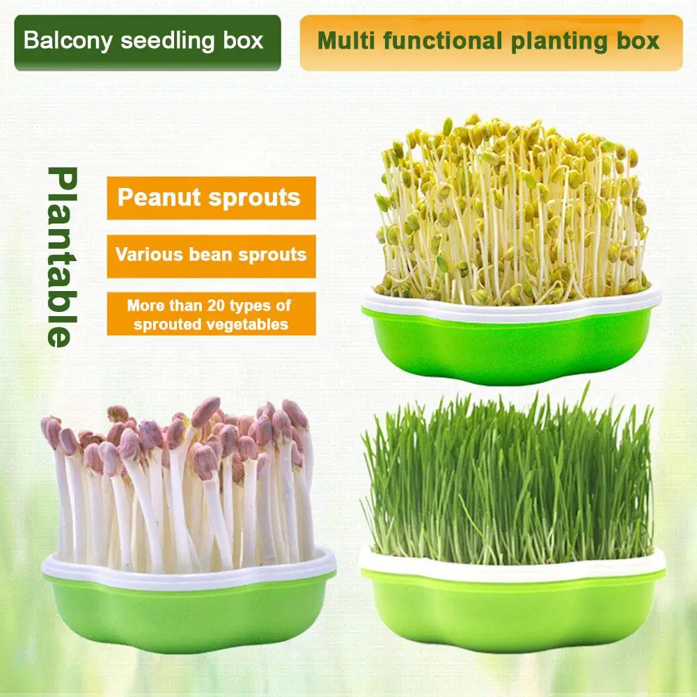 Microgreens Sprouter Tray Hydroponic / Sprouting Tray For Sprout Horticultural Hydroponic Systems Garden Nursery Potted Mic