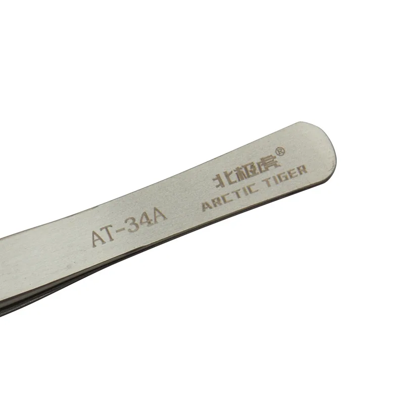 Stainless Steel Flat Wide Tweezers for Laboratory Clamping Stamp, Electronic Industry Tools, Industrial Tweezers, 120mm зажимной,tweezer tool