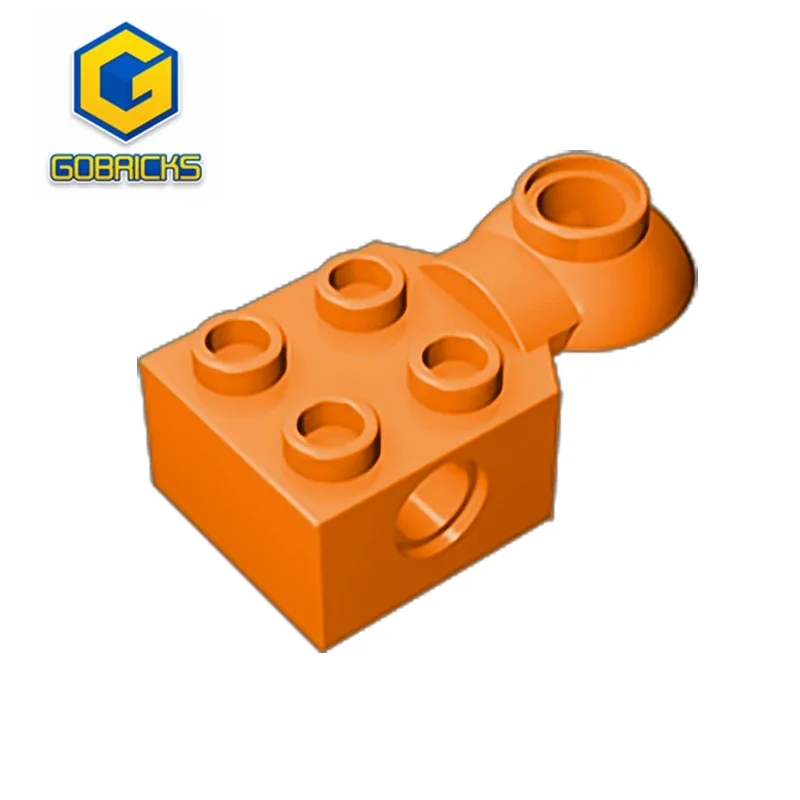 

Gobrick GDS-1089 технический, модифицированный Кирпич 2x2 с отверстием для штифта, вращающийся шарнирный шар, половина совместимый с lego 48170