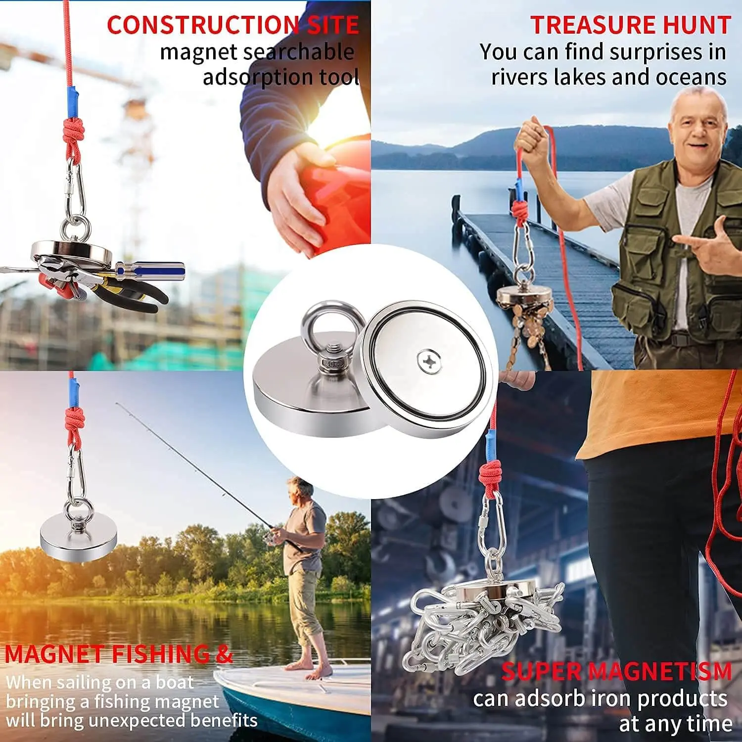 D20D75 Super Strong N52 Fishing Heavy Duty Salvage