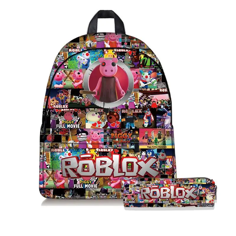 ROBLOX-Bolsa de desenho animado para crianças, mochila versátil de moda,  carregamento USB, presente de lona para meninos e meninas - AliExpress