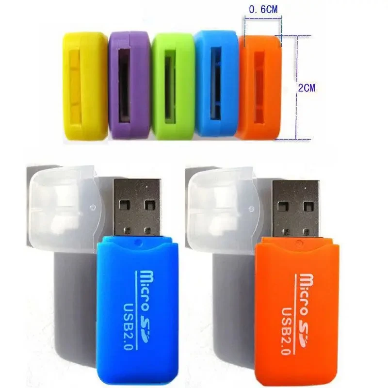 USB Micro SD/TF Card Reader USB 2.0 Mini Mobile Phone Memory Card Reader High Speed USB Adapter For Laptop Accessories Computer images - 6