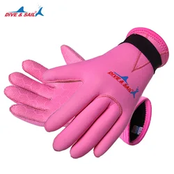 Kids Water Gloves, 3mm Neoprene Five Finger Warm Wetsuit Winter Gloves for Scuba Diving Snorkeling Paddling Surfing Kayaking