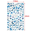 Luxury Nail Design Colorful Butterfly Nail Sticker 3D Fruit Floral Nail Art Slider Geometric Nail Art Accessories Sticker 6