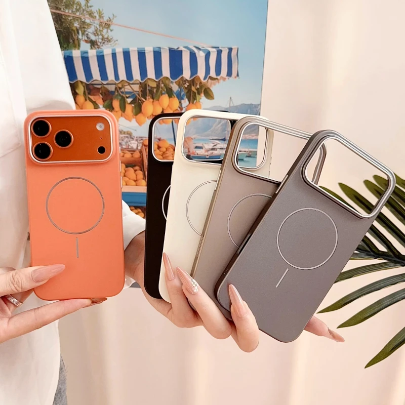Ultra Thin Matte Magnetic Case with Metallic Paint Textured Rugged Finish