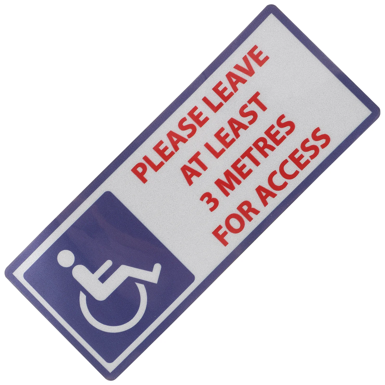 High Adhesive Warning Stickers Safety Signs Roadway Traffic Signal Decals Disability Symbols Keep Away handicap Car Sign