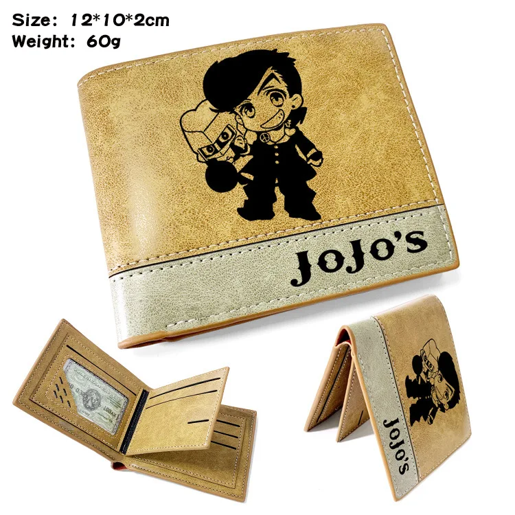 Porte-cartes Anime JoJo Ives Arre Adventure, porte-monnaie ingent, homme ou femme