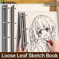 Marie's 9x12in Loose Leaf Sketch Book, 60 Sheets,98lb/160gsm,A4/8K High Quality Pad for Drawing,Painting,Sketching for Adults 1