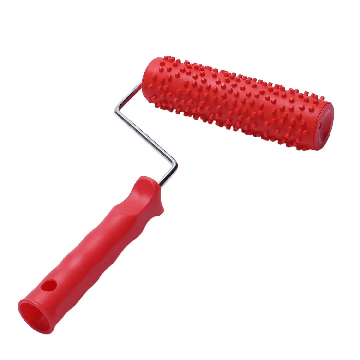 7inch Embossed Raindrop Painting Roller with Plastic Handle for Wall Decoration 4
