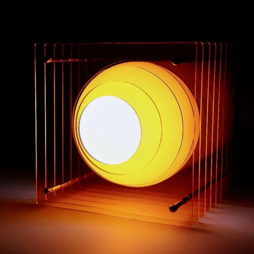Lampe lunaire en acrylique à mille couches, bricolage, décoration de bureau, lumière d'ambiance suspendue, accessoires de salle, décoration de maison, veilleuse, cadeaux