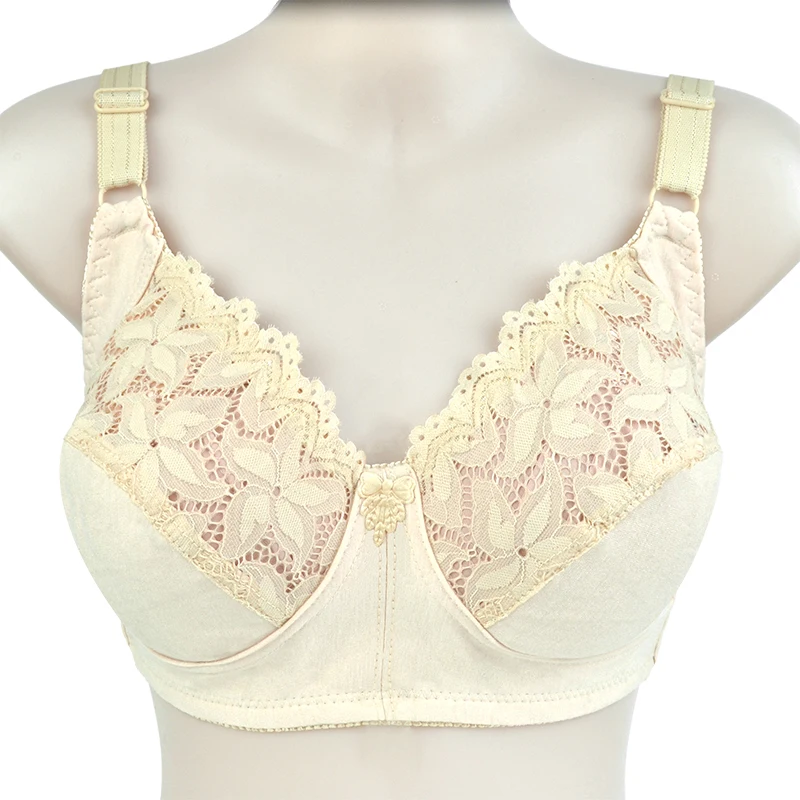 Lace Sexy Bra For Women Wire Free Bras Cotton Thin Brassiere Female Confortable Underwear Big Size 48CD 46CD Cup 1