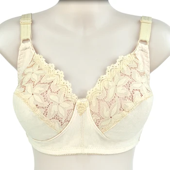 Lace Sexy Bra For Women Wire Free Bras Cotton Thin Brassiere Female Confortable Underwear Big Size 48CD 46CD Cup 1