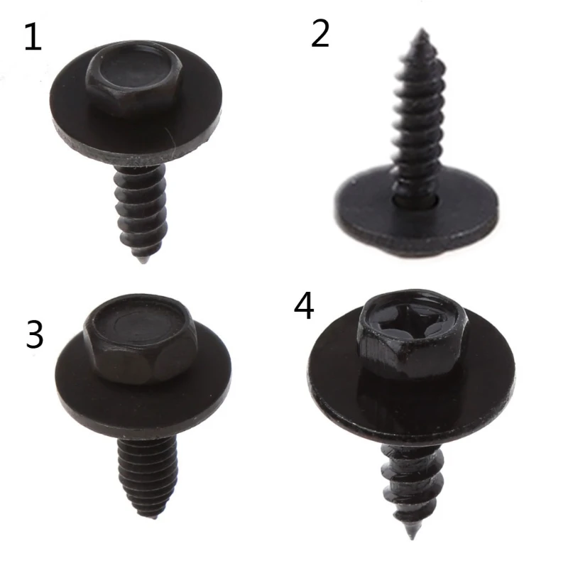 

10x 6mm Screw 5mm Torx Screw Car for Fender Bumper for Cross for Head Screw Washer Self-tapping Screws for Ben