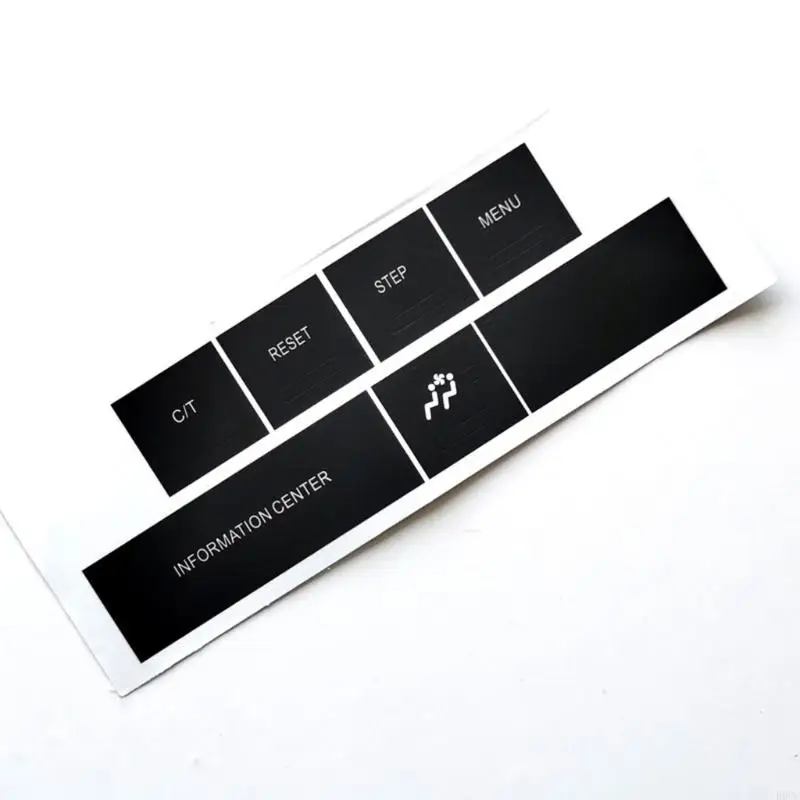 지프 제어를위한 크라이슬러 용 자동차 센터 콘솔 버튼 수리 스티커 05-09 정보 수리 스티커