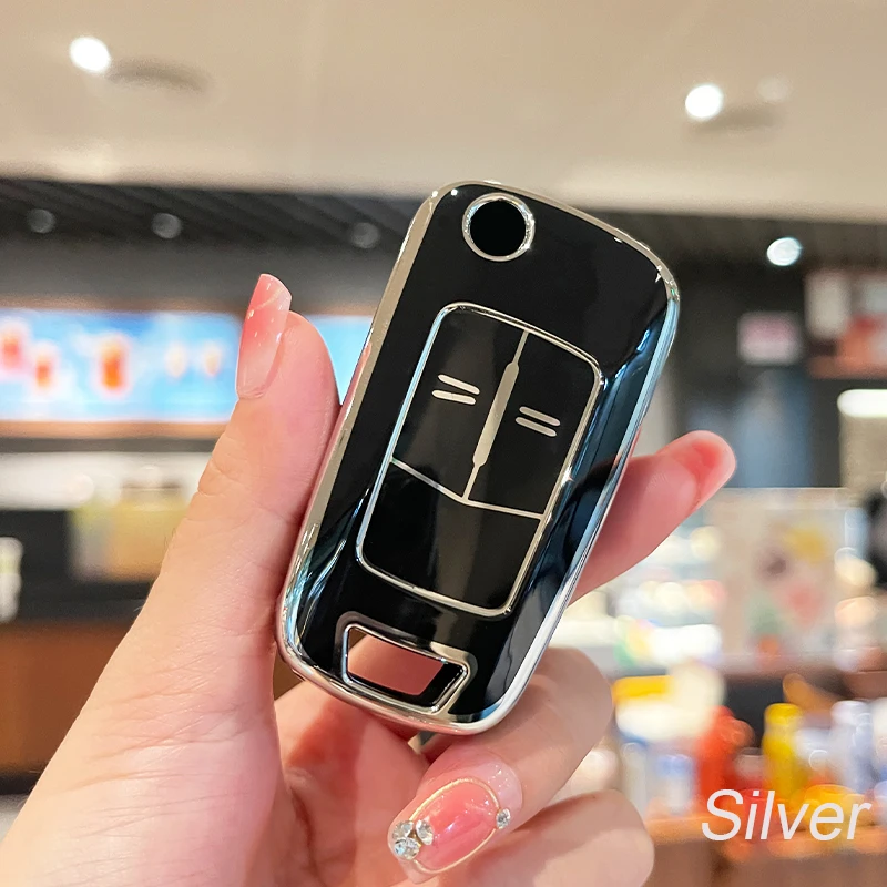 2 Pulsanti Tpu Flip Chiave Pieghevole Soft Fob Car Key Case Cover Per Opel Corsa Astra Vauxhall Vectra Zafira Smart Key Holder Protector