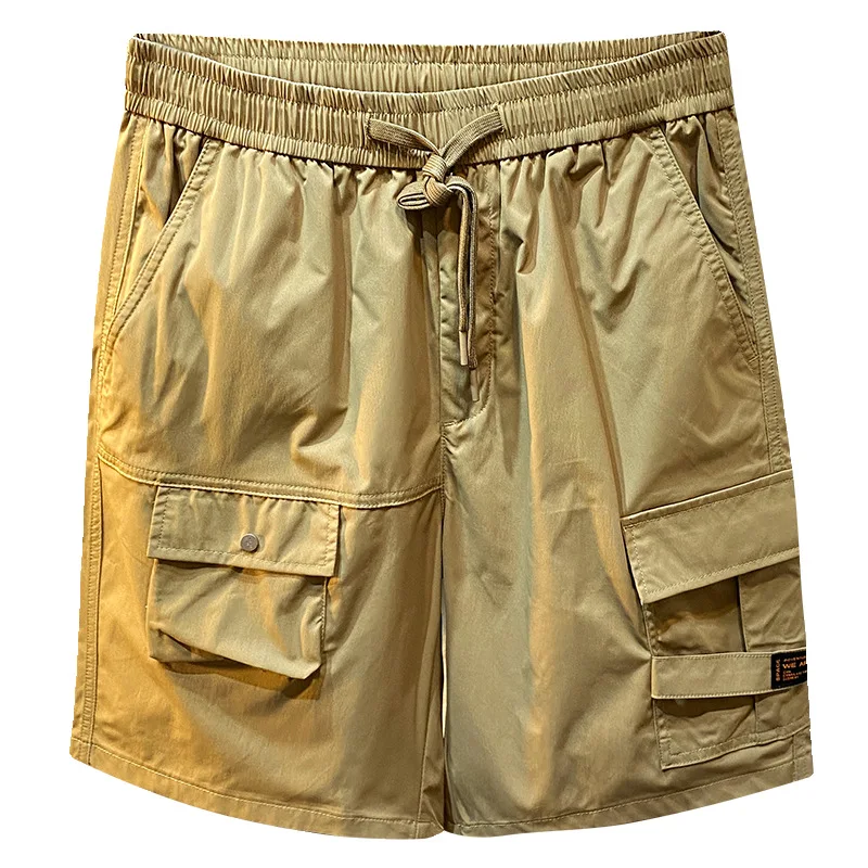 Summer Thin Cool and Comfortable Breathable Casual Shorts Men2024New Elastic Waist Outdoor Sports Beach Fifth Pants