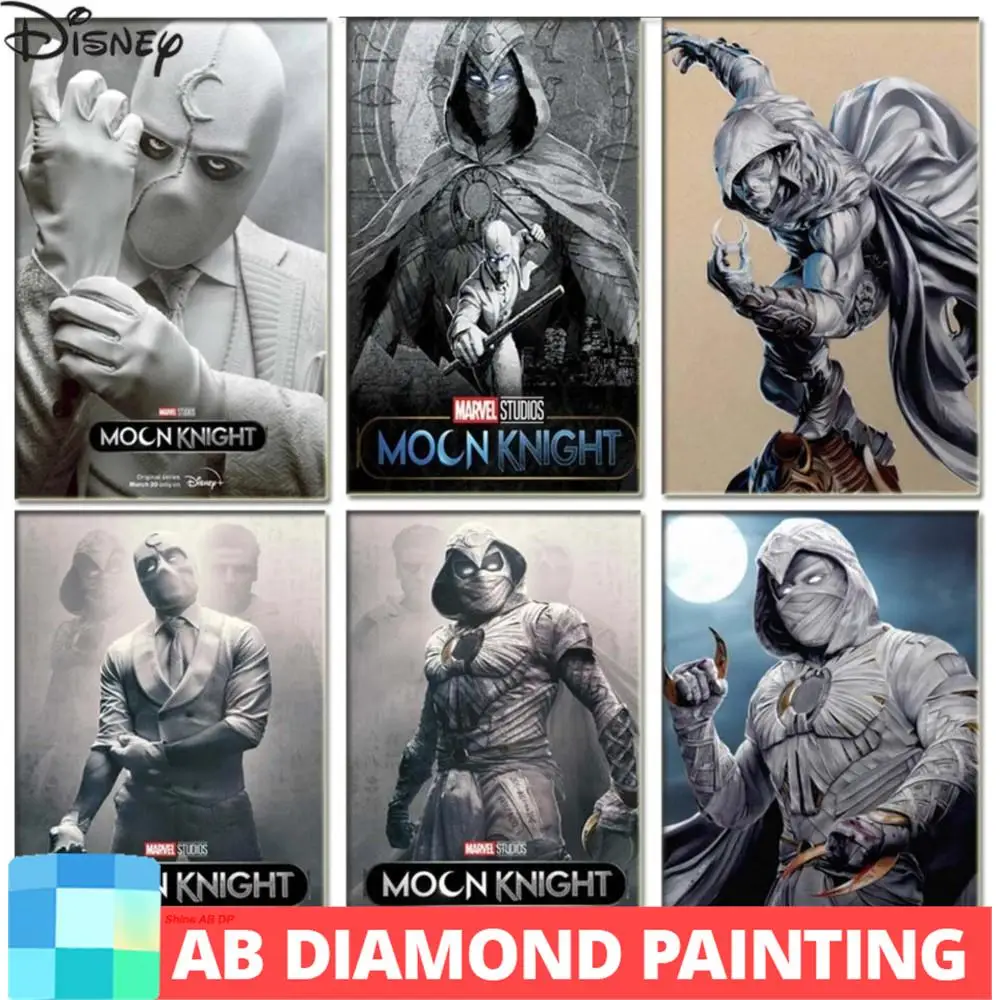 

Алмазная живопись AB Moon Knight, Дисней, Marvel, новые герои, мозаика, полная выкладка, вышивка крестиком, настенное искусство, домашний декор