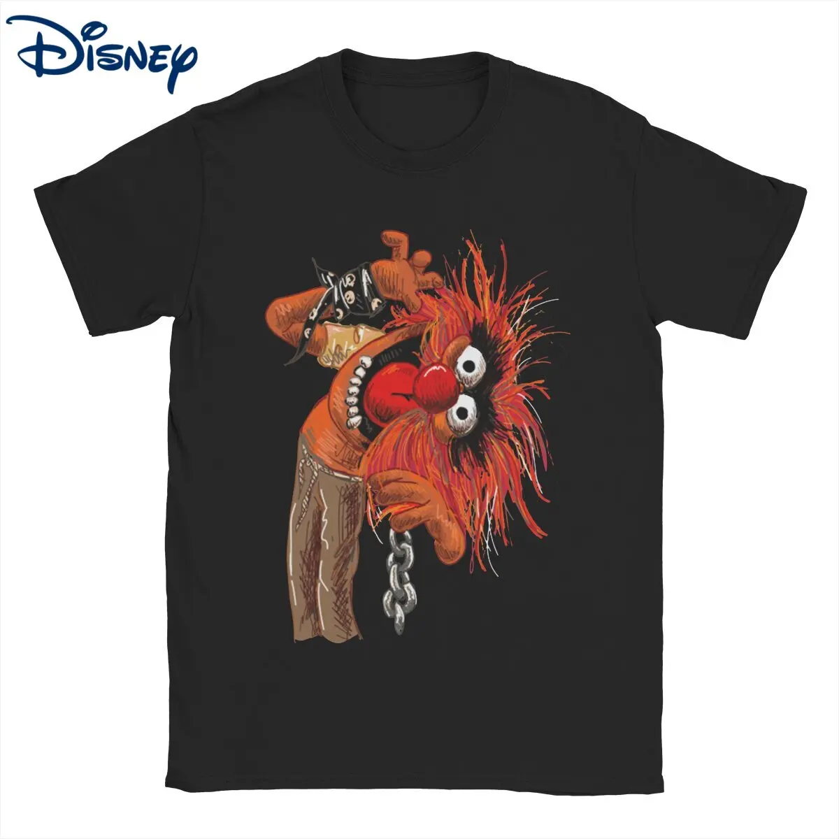 Muppets Animal Men T Shirt Disney Cartoon The Muppets Show Leisure Tees T-Shirt Girocollo Manica Corta 100% Cotone 6Xl Vestiti