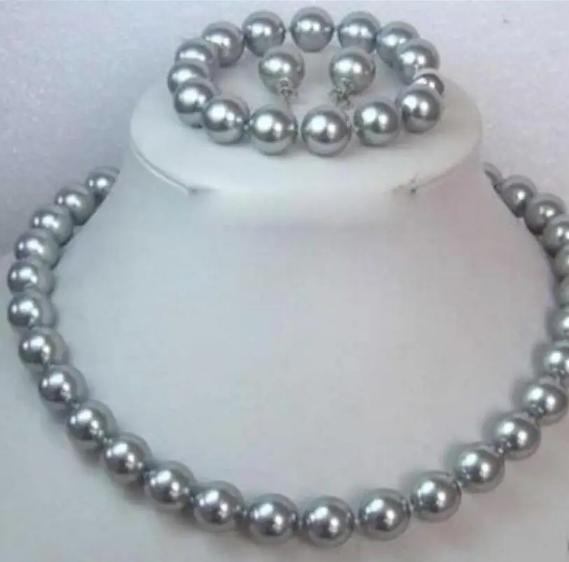 

Ожерелье и браслет с жемчугом, 10 мм