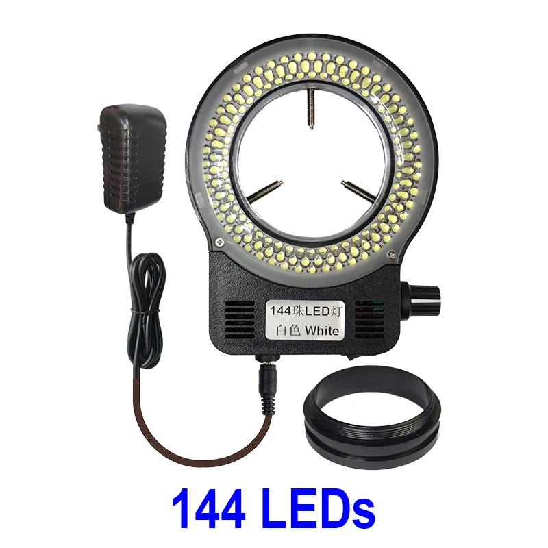 USB 144 RGB LED Ring Light Adjustable Illuminator Lamp Industry Monocular Trinocular Stereo Video Microscope Lens Camera,digital microscope,optical instruments,handheld microscope,microscope light,mini microscope,pocket microscope,microscope eyepiece