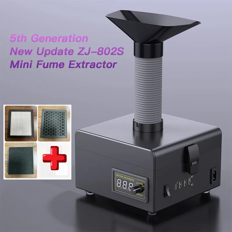 Più Nuovo Estrattore Di Fumi Saldatura Purificatore Di Fumo N95 Assorbitore Polvere Strumento Di Fumo Purificatore Purificazione Aria Polvere Camera P