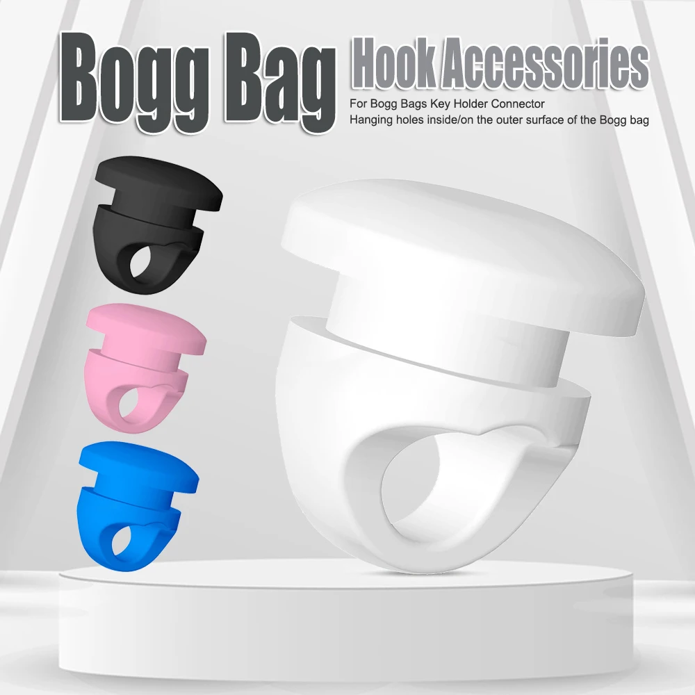 Bogg Bag Hook Accessories for Bogg Bags Key Holder Connector Insert Charm Portable Outdoor Beach Pool Hole Bag Storage Hooks