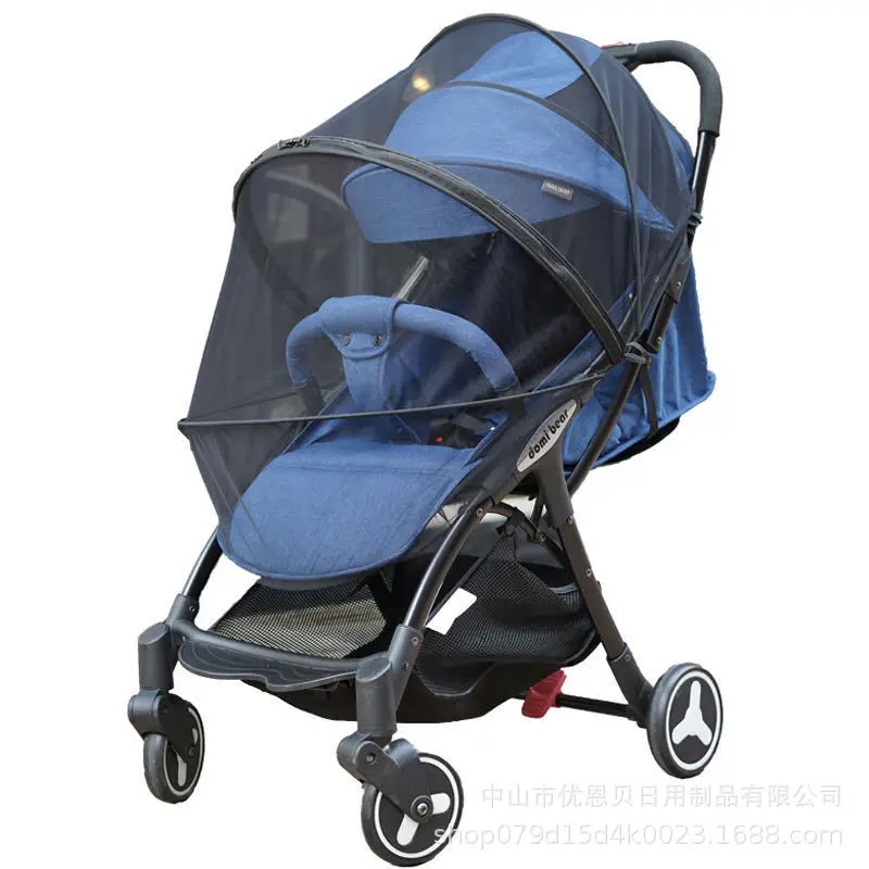 

Wholesale Baby Stroller Embroidered Mosquito Net Complete-Type Universal plus Size Fortified Zipper Mosquito Net Special Wholesa