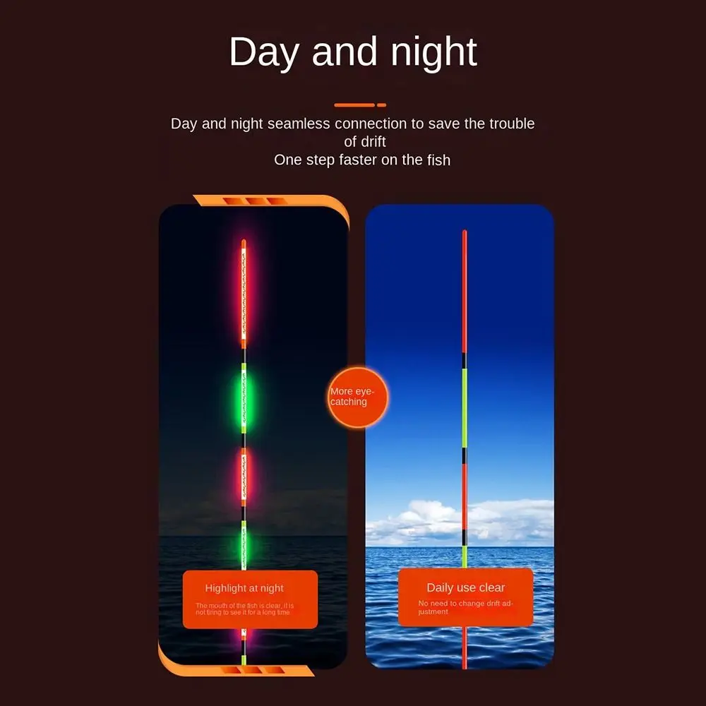 Description Picture 4 of itemSuper Bright LED Fishing Smart Float Top Luminous Induction Electronic Floats Buoy Ultra Sensitive Night Fishing Float Tail