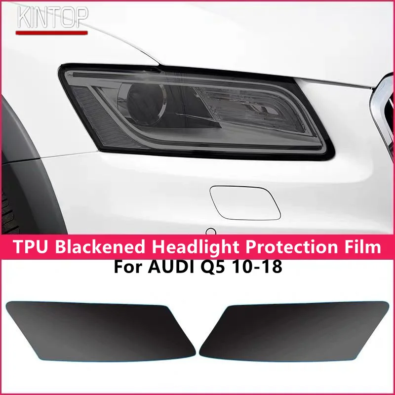 

For AUDI Q5 10-18 TPU Blackened Headlight Protective Film, Headlight Protection, Film Modification