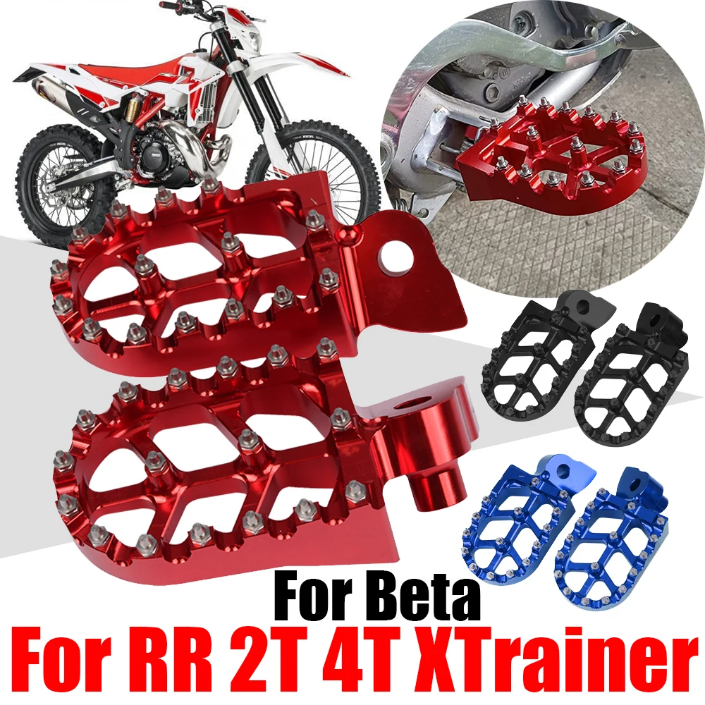 

For Beta RR 125 250 300 350 390 400 430 480 520 525 2T 4T X Trainer 250 300 Motard Accessories Foot Pegs Rest Footrest Footpegs