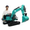 PC1250 RC Metal Hydraulic Heavy Excavator 1/8 Scale Huge Construction Vehicle Remote Control Digger Painted Lights RC Toys Model 1