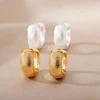 Gold Color Small Hoop Earrings for Women Stainless Steel Silver Color Earrings 2024 Trend Piercing Jewelry Gift pendientes mujer 6