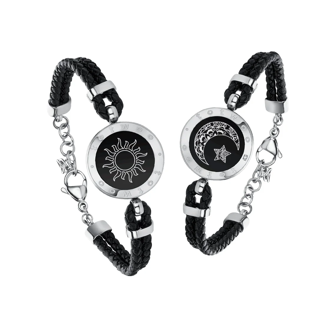 Totwoo Bracciali Touch A Lunga Distanza Per Coppie, Regali Di Relazione Illuminati E Vibranti Per Coppie Braccialetti D'Amore Con Gioielli Intelligent