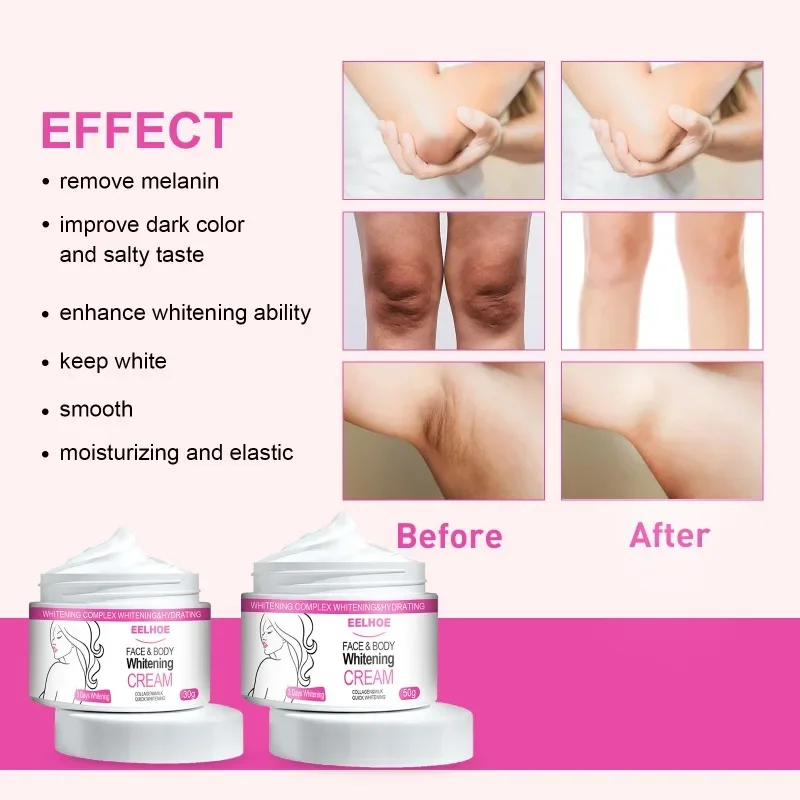 Face Body Brightening Cream Thigh Underarm Inner Melanin Lightening Lotion Feminine Gentle Nourishing Dark Skin Care Cream images - 6