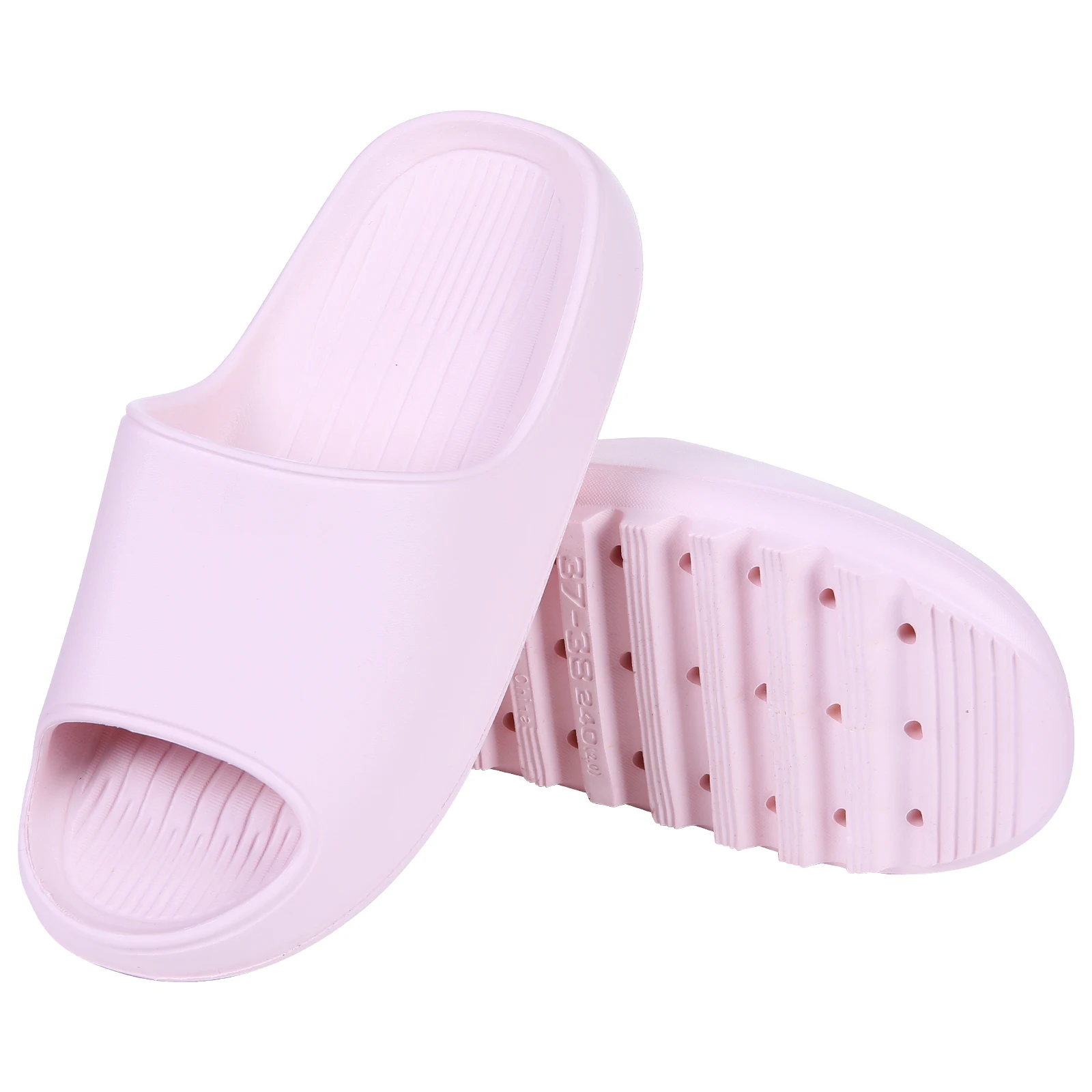 Comwarm Thick Platform Summer Slippers Women New Fashion Thick Sandals Men Beach Slippers Non-slip Bathroom Slides House Shoes