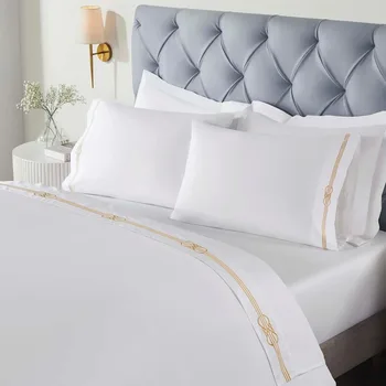 Embroidered Cotton Bed Sheet Set 1