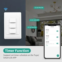 Tuya WiFi Smart Wall Light Switch No Neutral Wire &Neutral Wire Push Button Physical Light Switches US/AU for Alexa Google Home - Image 4